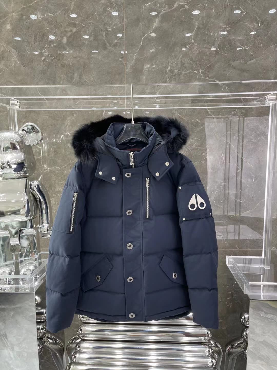 Moose Knuckles Hooded Down Jacket